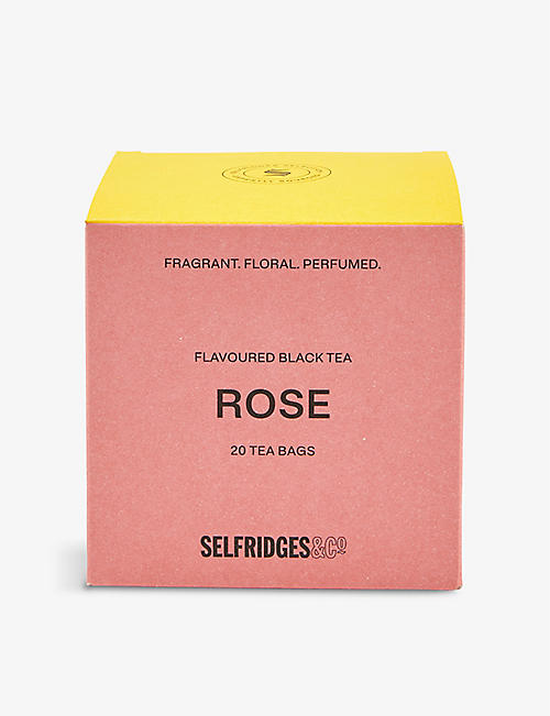 SELFRIDGES SELECTION: Rose flavoured tea bags pack of 20