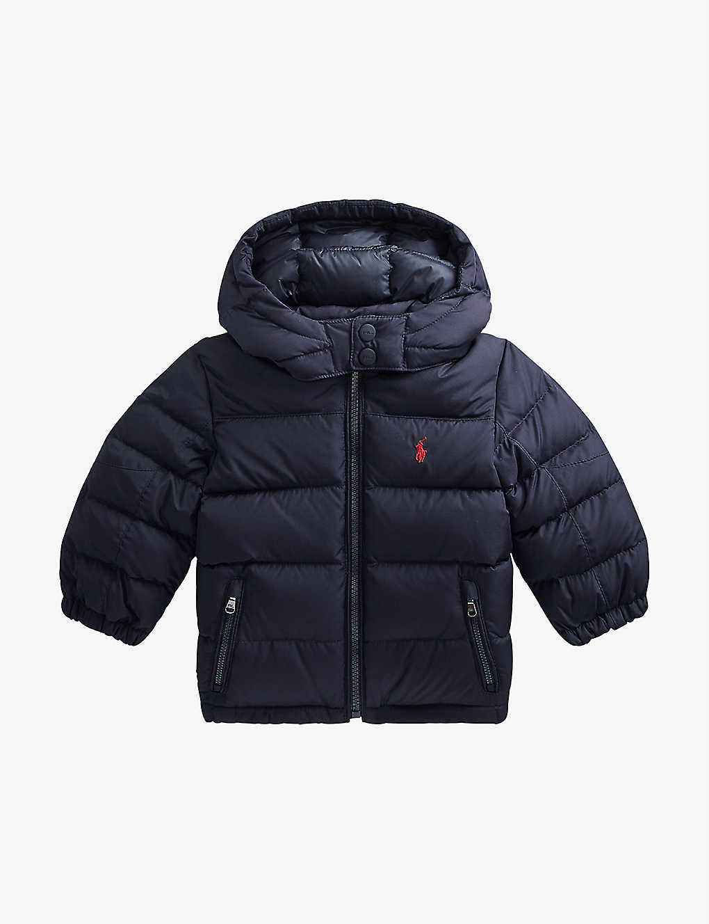 Selfridges & Co Clothing Jackets Puffer Jackets Logo-embroidered padded shell-down jacket 9-24 months 