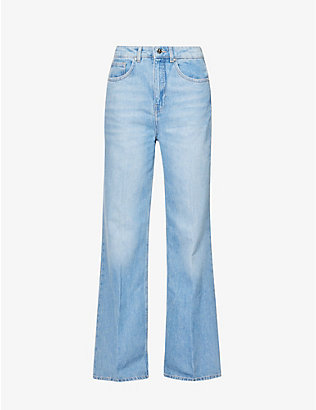 ME AND EM: Flared mid-rise jeans