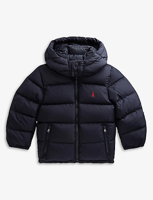 RALPH LAUREN: Logo-embroidered padded shell jacket 5-7 years