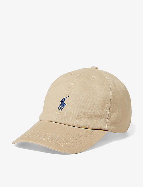 RALPH LAUREN: Logo-embroidered cotton baseball cap