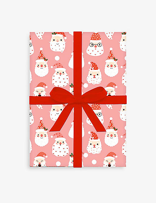 ELEANOR STUART: Santa wrapping paper 50cm x 70cm set of five