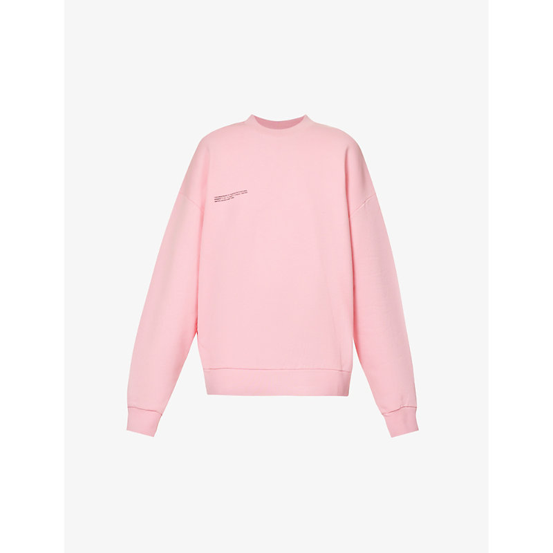 Pangaia Womens Sakura Pink 365 Signature Recycled And Organic Cotton-blend Sweatshirt