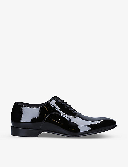 CHURCH: Whaley patent-leather Oxford shoes