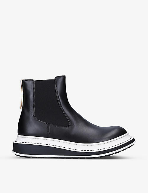 LOEWE: Contrast-sole leather Chelsea boots