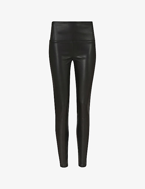 ALLSAINTS: Cora skinny-leg faux leather leggings