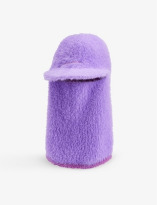 Jacquemus La Cagoule Casquette Lilac Brushed-knit Balaclava In Purple