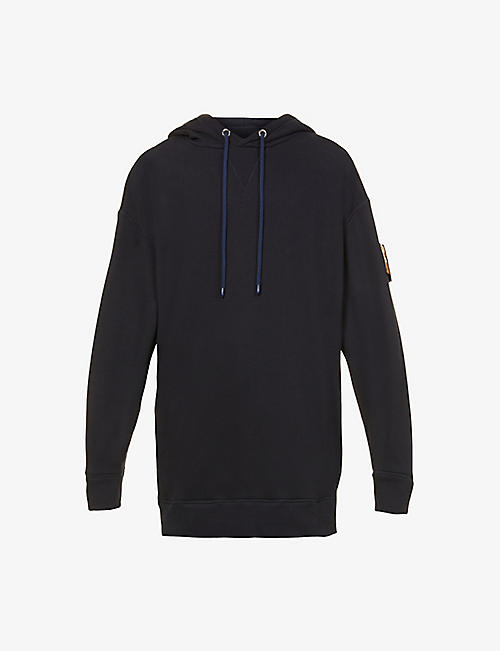 MONCLER GENIUS: Moncler Genius x JW Anderson brand-appliqué cotton-jersey hoody