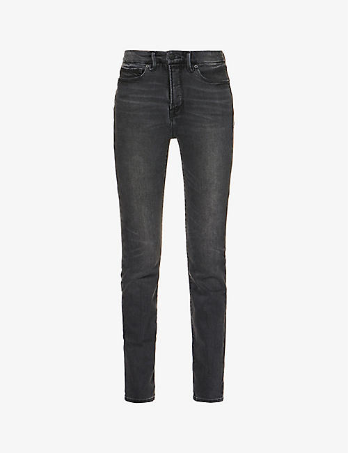 GOOD AMERICAN: Good Classic skinny mid-rise stretch-recycled denim jeans