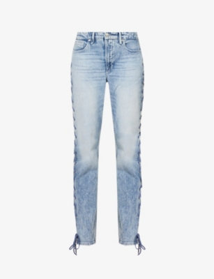 Good american outlet lace up jeans