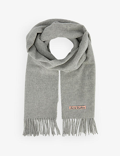 ACNE STUDIOS: Canada New fringe-trimmed wool scarf