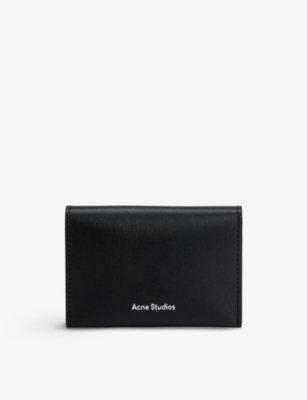 BURBERRY - Sandon brand-embossed grained-leather card holder |  