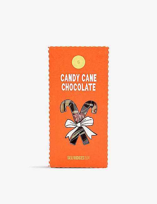 SELFRIDGES SELECTION: Candy cane peppermint chocolate bar 80g