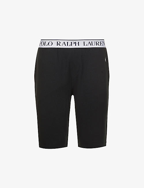 POLO RALPH LAUREN: Logo-print slim-fit stretch-cotton pyjama shorts