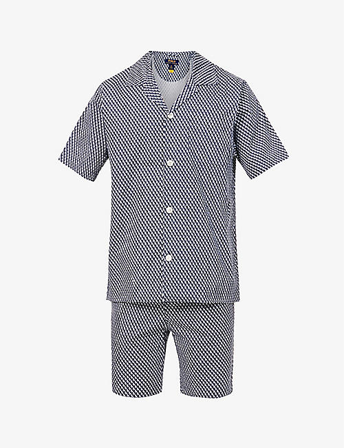 POLO RALPH LAUREN: Brand-pattern regular-fit cotton pyjama set