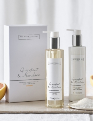 The White Company None/clear Mandarin And Grapefruit Hand And Nail Gift Set In Multi