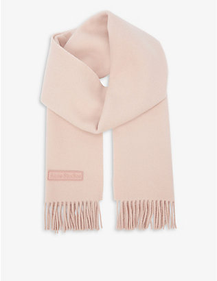 ACNE STUDIOS: Vesta brand-patch wool scarf