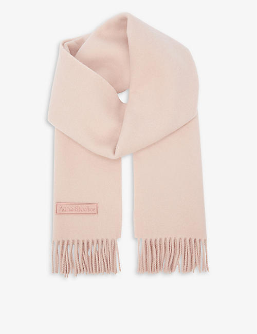 ACNE STUDIOS: Vesta brand-patch wool scarf