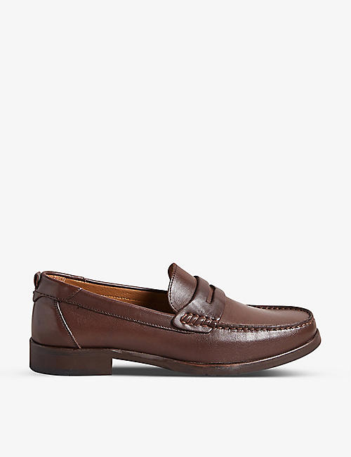 TED BAKER: Alffie leather penny loafers
