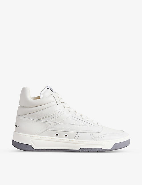 TED BAKER: Leyroy hi-top leather basketball trainers