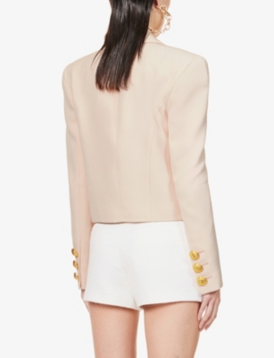 BALMAIN Spencer peak-lapels woven blazer