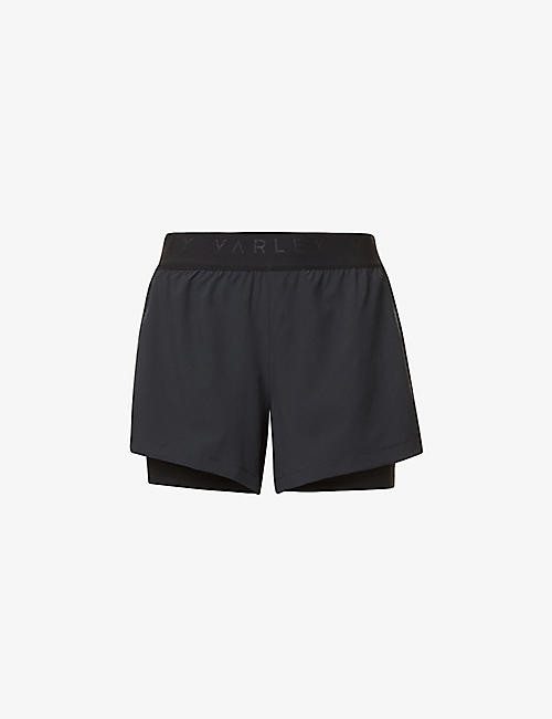 VARLEY: Leo moisture-wicking high-rise stretch-woven shorts