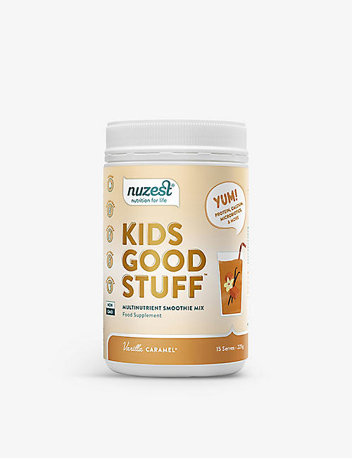 NUZEST: Kids Good Stuff vanilla caramel smoothie mix 225g