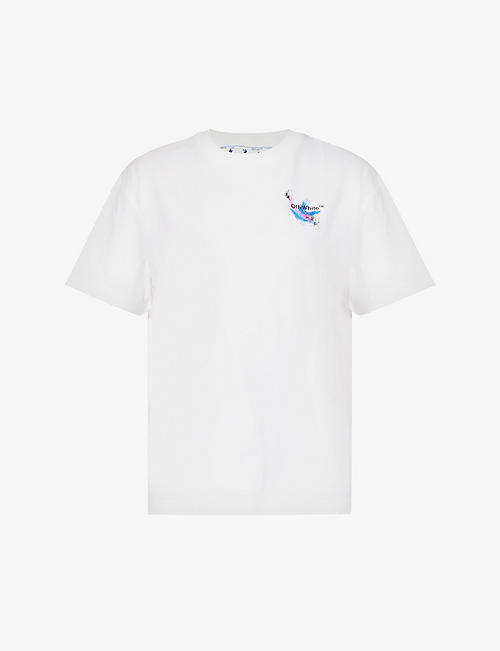 OFF-WHITE C/O VIRGIL ABLOH: Hotchpotch Arrow logo-print cotton-jersey T-shirt