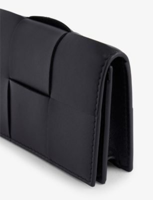 Intrecciato leather wallet