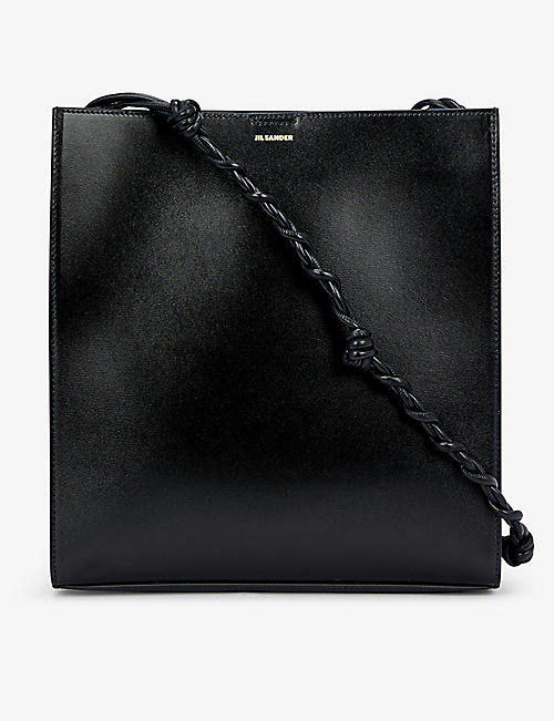 JIL SANDER: Tangle leather cross-body bag
