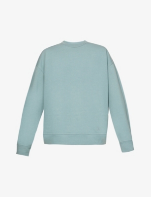 Brand-embroidered relaxed-fit cotton-jersey sweatshirt