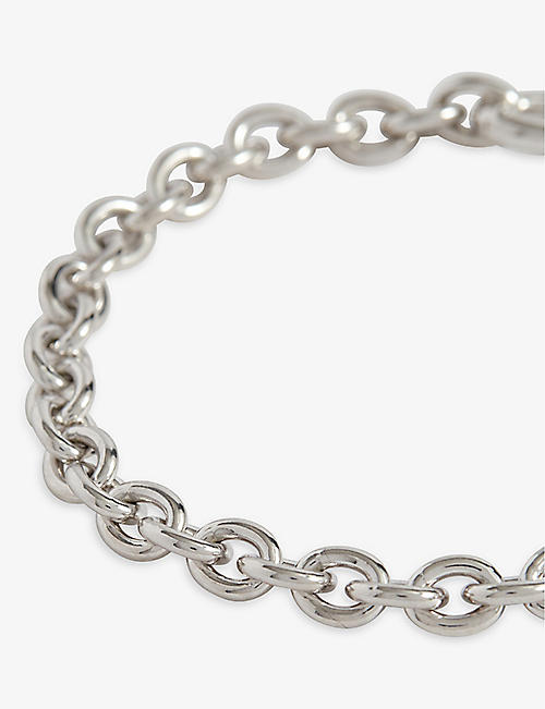 Mens Jewellery Bracelets Tom Wood Curb-chain Sterling-silver Bracelet in Metallic for Men 