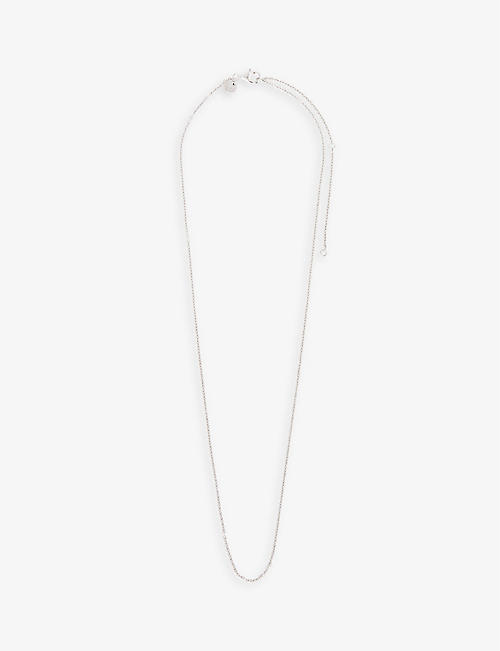 TOM WOOD: Rolo rhodium-plated sterling-silver necklace