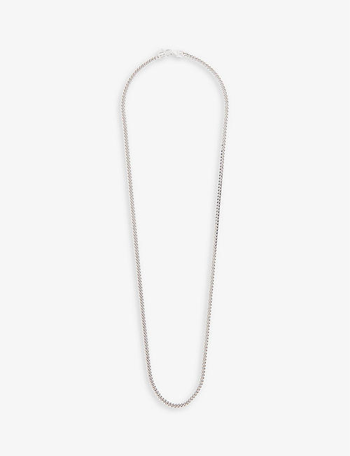 TOM WOOD: Curb rhodium-plated sterling-silver chain