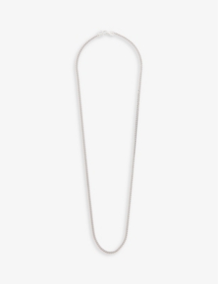 TOM WOOD CURB RHODIUM-PLATED STERLING-SILVER CHAIN