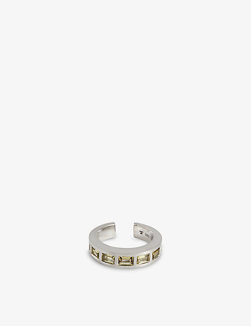 TOM WOOD: Arch open quartz and sterling-silver ring