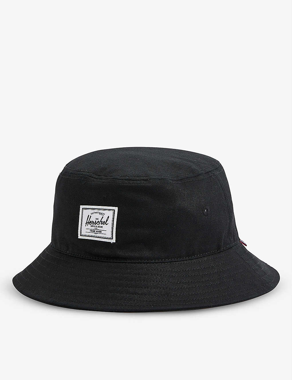 Herschel Supply Co Norman Cotton-canvas Bucket Hat In Black
