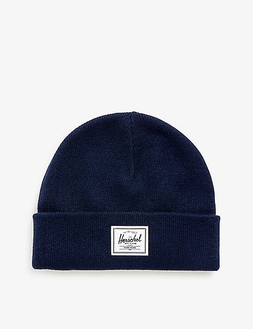 HERSCHEL SUPPLY CO: Elmer Shallow logo-embroidered knitted beanie hat