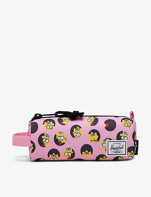 HERSCHEL SUPPLY CO: Settlement Simpson-print recycled-polyester pencil case