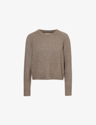 Samsoe & Samsoe Womens Nor O-n Wool-blend Knitted Jumper Bungee Cord In Bungee Cord