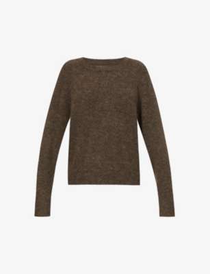 Samsoe & Samsoe Nor O-n Wool-blend Knitted Jumper In Delicioso