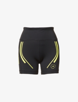 TruePace high-waisted stretch-recycled polyester-blend running shorts