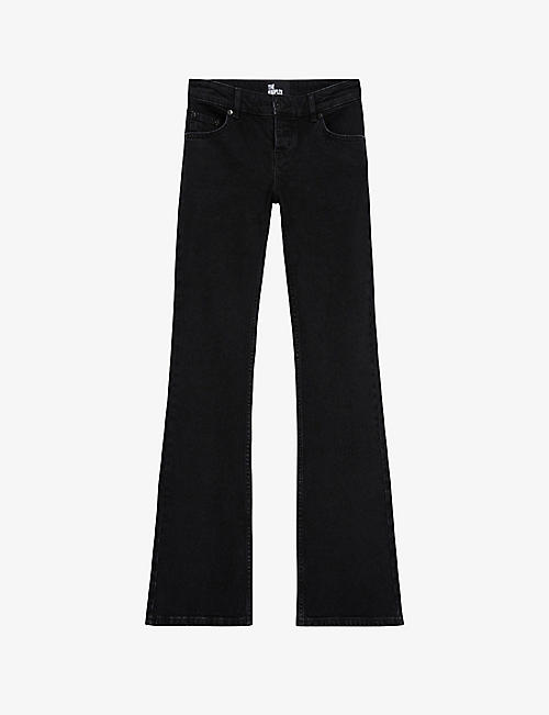 THE KOOPLES: Bootcut low-rise stretch-denim jeans