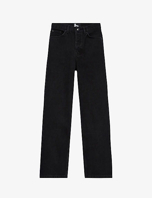 THE KOOPLES: Straight-leg cropped mid-rise jeans