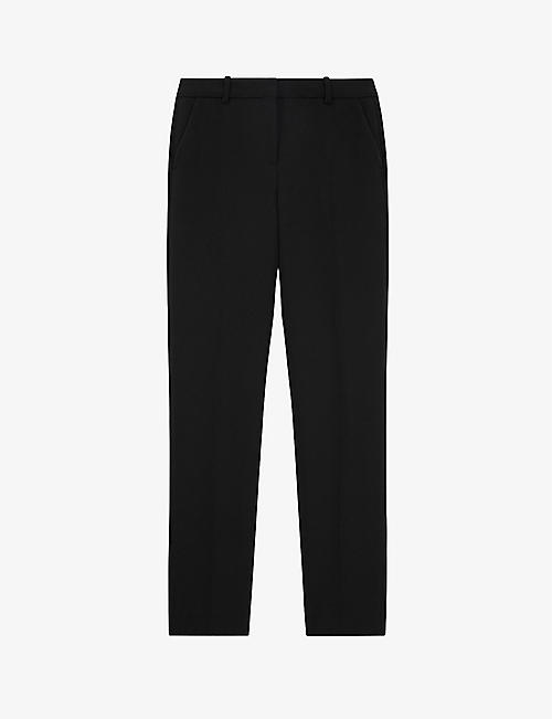 THE KOOPLES: Tapered-leg mid-rise wool trousers