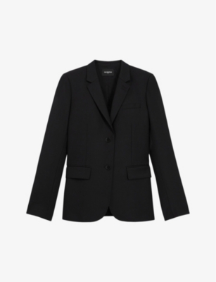 Shop The Kooples Women's Bla01 Single-breasted Wool Blazer