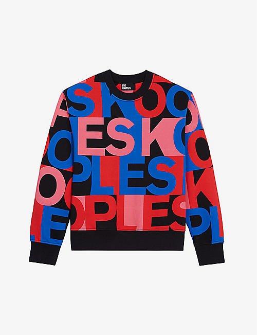 THE KOOPLES: Logo-print cotton sweatshirt