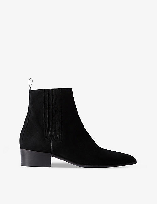 THE KOOPLES: Suede heeled ankle boots