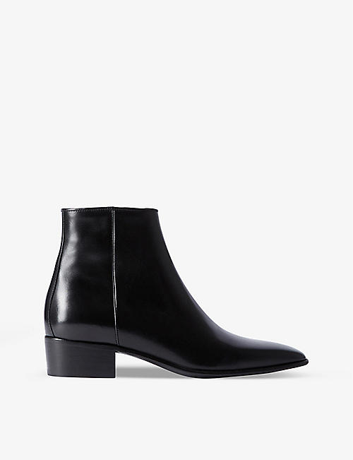 THE KOOPLES: Patent-leather heeled ankle boots