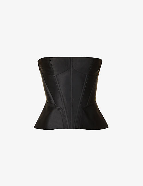 ROZIE CORSETS: Structured satin corset top